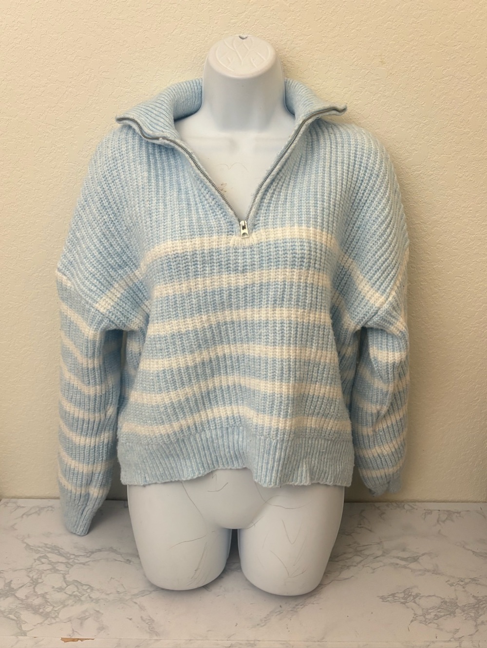 No Boundaries Womens Sweater Ribbed Top Lot Of 2 Sz XL 16-18 1/4 Zip Pullover - Picture 2 of 8
